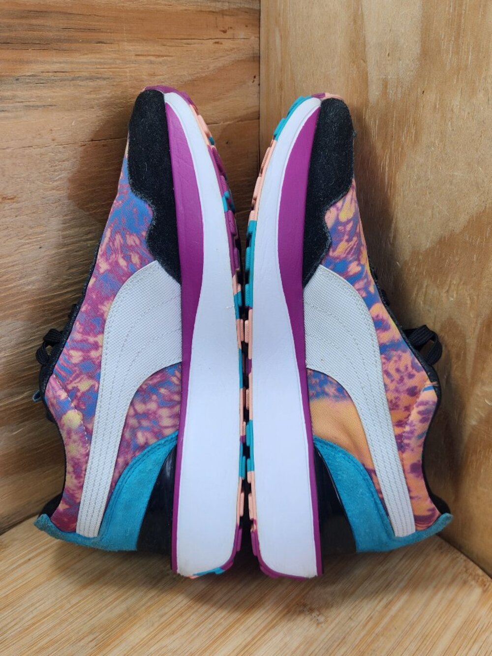 Puma Cruise Rider Tie Dye Womens Shoes Platform Sneakers Size 8 - Picture 7 of 9